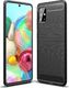 Hurtel Carbon Case elastyczne etui pokrowiec Samsung Galaxy A71 czarny 1
