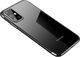 Hurtel Clear Color case żelowy pokrowiec etui z metaliczną ramką Samsung Galaxy A71 czarny 1