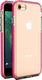 Hurtel Spring Case pokrowiec żelowe etui z kolorową ramką do iPhone SE 2020 / iPhone 8 / iPhone 7 ciemnoróżowy 1