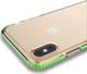 Hurtel Spring Case pokrowiec żelowe etui z kolorową ramką do iPhone XS / iPhone X ciemnoróżowy 2