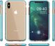 Hurtel Spring Case pokrowiec żelowe etui z kolorową ramką do iPhone XS Max ciemnoróżowy 4
