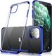 Hurtel Clear Color case żelowy pokrowiec etui z metaliczną ramką iPhone 11 niebieski 1