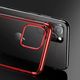 Hurtel Clear Color case żelowy pokrowiec etui z metaliczną ramką iPhone 11 niebieski 2