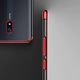Hurtel Clear Color case żelowy pokrowiec etui z metaliczną ramką Xiaomi Redmi 8A czerwony 2