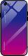 Hurtel Gradient Glass etui pokrowiec nakładka ze szkła hartowanego iPhone SE 2020 / iPhone 8 / iPhone 7 różowo-fioletowy 1