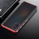 Hurtel Clear Color case żelowy pokrowiec etui z metaliczną ramką Samsung Galaxy A51 czerwony 2