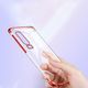 Hurtel Clear Color case żelowy pokrowiec etui z metaliczną ramką Huawei P Smart Pro / Huawei Y9s czerwony 9
