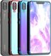 Hurtel Clear Color case żelowy pokrowiec etui z metaliczną ramką Huawei P Smart 2019 czerwony 25