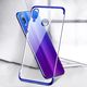 Hurtel Clear Color case żelowy pokrowiec etui z metaliczną ramką Huawei P Smart 2019 czerwony 7