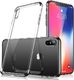 Hurtel Clear Color case żelowy pokrowiec etui z metaliczną ramką iPhone XS / iPhone X czarny 1