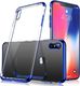 Hurtel Clear Color case żelowy pokrowiec etui z metaliczną ramką iPhone XS / iPhone X niebieski 1