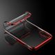 Hurtel Clear Color case żelowy pokrowiec etui z metaliczną ramką iPhone XS / iPhone X czerwony 17
