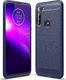 Hurtel Carbon Case elastyczne etui pokrowiec Motorola Moto G8 Power niebieski 1