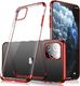 Hurtel Clear Color case żelowy pokrowiec etui z metaliczną ramką iPhone 11 czerwony 1