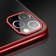 Hurtel Clear Color case żelowy pokrowiec etui z metaliczną ramką iPhone 11 czerwony 4