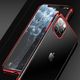 Hurtel Clear Color case żelowy pokrowiec etui z metaliczną ramką iPhone 11 czerwony 7