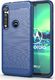 Hurtel Carbon Case elastyczne etui pokrowiec Motorola G8 Plus niebieski 1