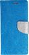 Etui portfel Fancy SAMSUNG A6 2018 niebieskie shine 1