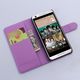 Etui portfel stand litchi HTC DESIRE 650 fioletowy 1