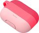 Baseus Baseus silikonowe etui na słuchawki do Apple AirPods Pro + zawieszka różowy (WIAPPOD-E04) 4