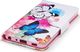 Etui portfel leather LG G7 motyle i kwiat 5