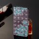 Etui portfel leather LG G7 niebieski kwiat 1
