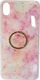 Etui SAMSUNG GALAXY A50 Marble Ring jasny róż 4