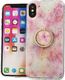 Etui IPHONE X / XS Marble Ring jasny róż 1