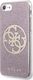 Guess Guess iPhone 8/ iPhone SE2 GUHCI8PCUGLPI różowe hard case Glitter 4G Logo 1