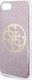 Guess Guess iPhone 8/ iPhone SE2 GUHCI8PCUGLPI różowe hard case Glitter 4G Logo 2