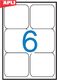 Apli Etykiety uniwersalne APLI, 99,1x93,1mm, zaokrąglone, białe 100 ark. 2