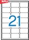 Apli Etykiety uniwersalne APLI, 63,5x38,1mm, zaokrąglone, białe 100 ark. 1