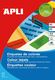 Apli Etykiety kolorowe APLI, 210x297mm, prostokątne, niebieskie, 20 ark. 1