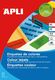 Apli Etykiety kolorowe APLI, 210x297mm, prostokątne, żółte, 20 ark. 1