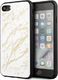 Guess Guess GUHCI8MGGWH iPhone 7/8/SE 2020 biały/white hard case Glitter Marble Glass 1