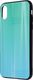 TelForceOne Nakładka Aurora Glass do iPhone X / iPhone XS neo miętowa 2