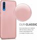 Etui SAMSUNG GALAXY A70 Silicone case elastyczne silikonowe różowe 3
