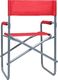 vidaXL krzesła reżyserskie, 2 sztuki, stalowe, czerwone (47919) 5
