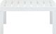 vidaXL Stół ogrodowy, biały, 78x55x38 cm, plastikowy (48814) 3