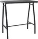 vidaXL ogrodowy stół barowy, czarny, 110x60x110 cm, szkło hartowane (48121) 1