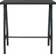 vidaXL ogrodowy stół barowy, czarny, 110x60x110 cm, szkło hartowane (48121) 2
