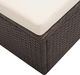 vidaXL 2 częściowy zestaw wypoczynkowy do ogrodu, poduszki, rattan PE, brąz (46079) 2