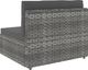 vidaXL 4 częściowy zestaw wypoczynkowy do ogrodu, rattan PE, szary (3054605) 5