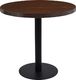 vidaXL Stolik bistro, ciemnobrązowy, 80 cm, MDF 1