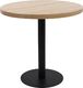 vidaXL Stolik bistro, jasnobrązowy, 80 cm, MDF 1