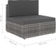 vidaXL modułowe siedzisko środkowe, rattan PE, szare (49518) 4