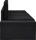 vidaXL sofa modułowa 3-osobowa, rattan PE, czarna (49506) 3