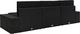 vidaXL sofa modułowa 3-osobowa, rattan PE, czarna (49506) 4
