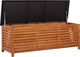 Skrzynia ogrodowa vidaXL 150x50x55 cm lite drewno eukaliptusowe Brąz 3