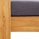 vidaXL sofa ogrodowa z poduszkami, 140 cm, drewno akacji, szara (47276) 5